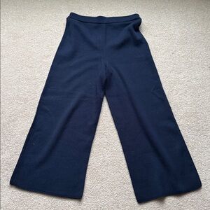 J. Crew Navy Sweater Pants with Elastic Waistband